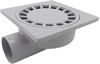 BELLAY PVC 75MM Wandablauf Großer Verkehr ABS Abtropffläche Badezimmer Dusche Bodenablauf Große Durchflussrate Seitenabläufe