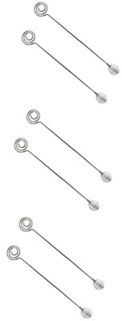 Beaupretty 6 Pz Plettro da Cocktail in Acciaio Inossidabile Bastoncino di Latte Bastoncino da Cocktail Agitatore per Cocktail Bastoncino Decorativo Decorare Strumento per Parrucchieri