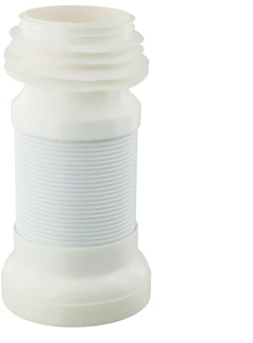 Strong and Reliable WC Pan Connector, White PVC Flexible Pipe, 250mm 500mm Extendable