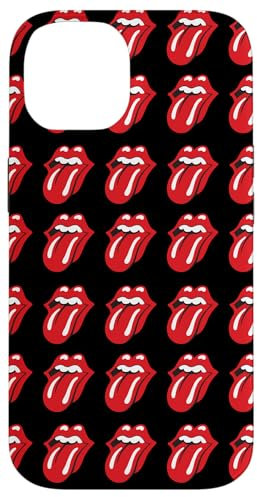 Hülle für iPhone 14 Rolling Stones Offizielles Logo, Schwarz