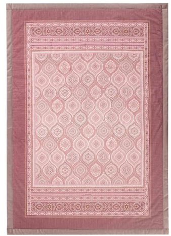 Bassetti Hanbury Plaid aus 100% Baumwolle in der Farbe Cipria P1, Maße: 135x190 cm - 9330116, Rosa
