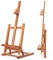 VISWIN 64cm H Chevalet de Table de Base en H, Chevalet d'Art de Bureau en Bois de Hêtre Robuste Réglable, Support de Chevalet de Table de Peinture et d'Affichage Portable Pour Adultes, Artistes