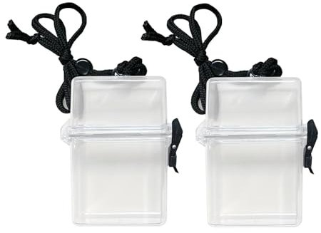 Harilla 2 stück wasserdichte Sport Schutzhüllen Tauchen Container Transparent Tauchen Trockenen Boxen Lagerung für Schnorcheln Kajak