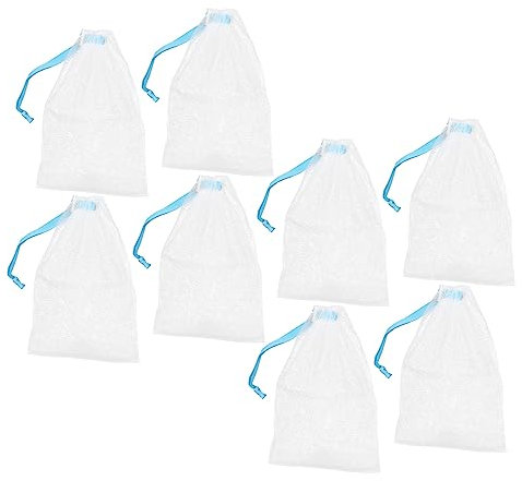 WOONEKY Gesichtsseifennetzbeutel 8-teiliges Set Wiederverwendbare Peeling-netzbeutel Für Reisen Camping Und Den Täglichen Gebrauch Für Besondere Anlässe