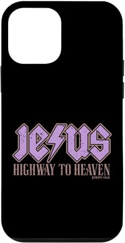 Custodia per iPhone 12 mini GESÙ - AUTOSTRADA AL CIELO - GIOVANNI 14:6 - Viola
