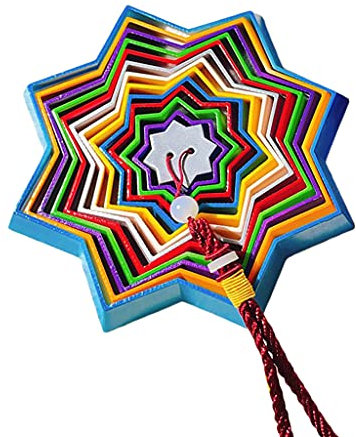 MDHQ Falling Star Tower Anhänger Unzip Spielzeug Gedenkspiel Weihnachtsspielzeug Indoor Outdoor Hof Garten Heimdekoration