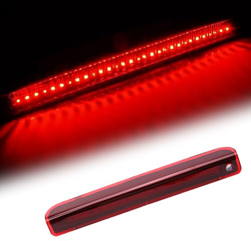 WingFly Troisième Feu de Stop pour Megane MK3, Haut 3ème Feux Stop arrière compatible pour Renault Megane III Hatchback 2008-2016 (Rouge)