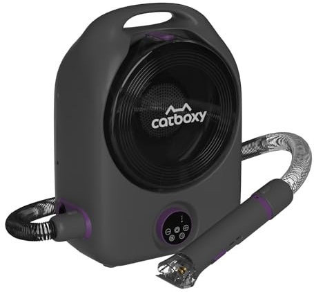 Catboxy Aspirateur de toilettage pour chien (noir)