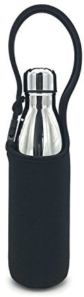 Wommty Neoprene 20Oz(480ml) Insulated Water Drink Bottle Cooler Bottle Carrier Bottle Sleeve Tote Bag with Carrying Strap for Climbing Cycling and Running Outdoor Activities (Style 1)