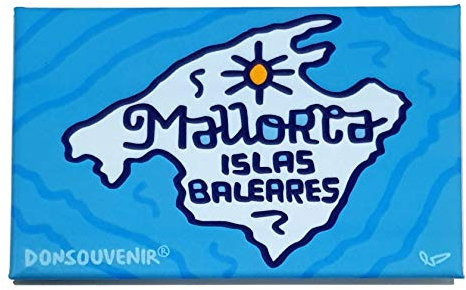 DONSOUVENIR Magnete Mallorca. Isola di Mallorca (Spagna). CALAMITA da FRIGO