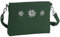 dressforfun 900651 Damen Trachten Handtasche mit Edelweiß Motiv, Schicke Trachtenhandtasche in Wildlederoptik (Grün | Nr. 303268)