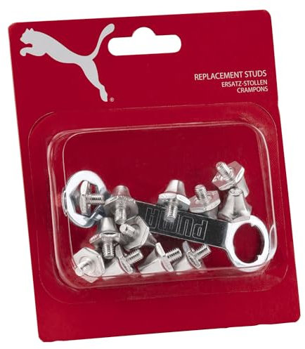 PUMA Football Studs Tacos, Adultos Unisex, Silver (Plateado), Talla Única