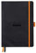 Rhodia 117571C Notizheft Goalbook (DIN A5, 14.8 x 21 cm, Dot, praktisch und trendige, mit weichem Deckel, 90g weißes Papier, 120 Blatt) 1 Stück, Schwarz