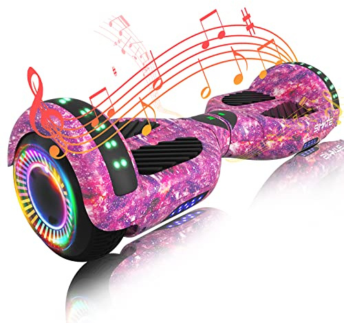 SIMATE Hoverboard, Bluetooth All Terrain Hover Boards with LED Lights and APP Control, Gifts for Kids Adults Girls Boys, for All Ages