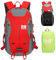 Reflektierender Motorradrucksack, leichter Laptoprucksack für Motorradfahrer. Reiserucksack. Fahrrad Sicherheit im Dunkeln. Mit optionalem Rückenprotektor