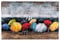 H4L Wandbild 3D Metallbild Sonnenschirme 60 x 40 cm Relief Unikat Bild Handgefertigt