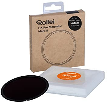 Rollei F:X Pro Magnetischer Graufilter ND-2000 (11 Stopps) MK II 77mm, super kratzfester magnetischer Glas-Filter mit 99,5% Reflexionsfreiheit und ohne optischen Verzerrungen