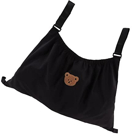 Kinderwagen-Taschen-Organizer, Nylon, Breite Anwendbarkeit, Kinderwagen-Organizer, Reißfest, Elastisch für Brieftasche (Kleiner Bär)