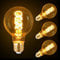 Aigostar E27 Vintage Edison Screw Bulb, 4W LED Spiral Filament Light Bulbs, G80 Decorative, Warm White 1800K, 40W Equivalent, Pack of 3