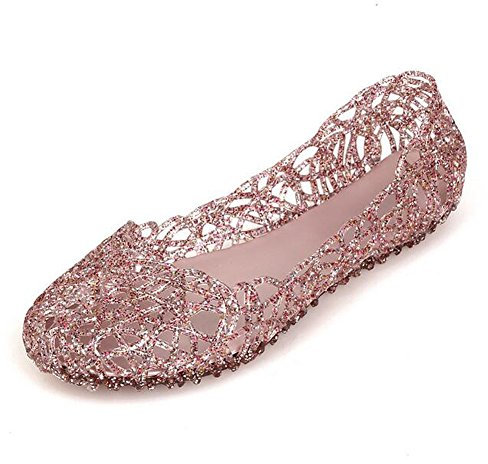 MOTIVE LIFE Sandali Donna Slip on con Tomaia in Rete Morbida,Rosa 35 EU