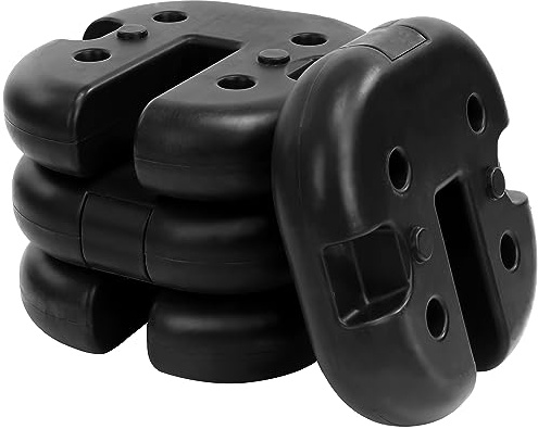 Elevon Baldachin-Gewichte, 4 Stück, mit No-Pinch-Design für einfache Installation und Entfernung, um Zelte, Vordächer und Regenschirme bei Veranstaltungen im Freien zu sichern, 10,9 kg