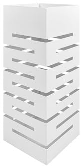 Il Gruppone Passione Casa Portaombrelli Interno Esterno Design Moderno Elegante Porta Ombrelli in Metallo Porta Ombrello Ingresso Con Ganci Per Ombrellini Modello 4 Bianco