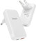Zinooy 35W Secteur USB C, Chargeur Double USB Ultra-Mince, Prise Mural Plate pour iPhone 15 14 13 12 11 Pro Max XS XR se iPad Samsung
