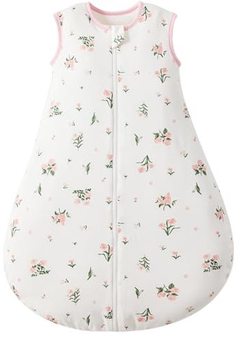 Duomiaomiao Schlafsack Baby Ganzjahres, Baumwolle Baby Schlafsack Winter, Baby Schlafsack Neugeboren, Baby Schlafsack 1.5 tog, Warmer Schlafsack Baby, Atmungsaktiver Winter Schlafsack Baby