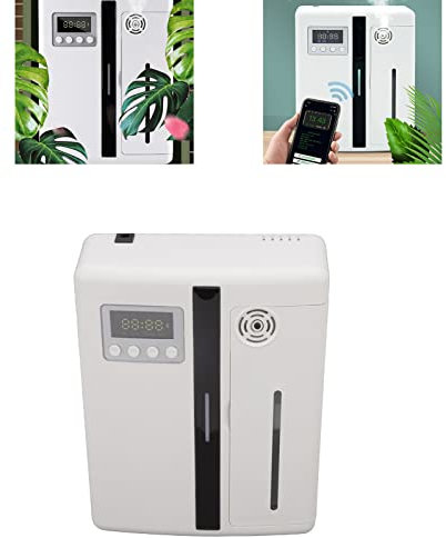 Difusor De Aceites Esenciales,Difusor Automático De Aroma con Tecnología De Nebulización,Máquina De Aire Perfumada Inteligente para El Hogar, Hotel, Bar, KTV EU 100-240V
