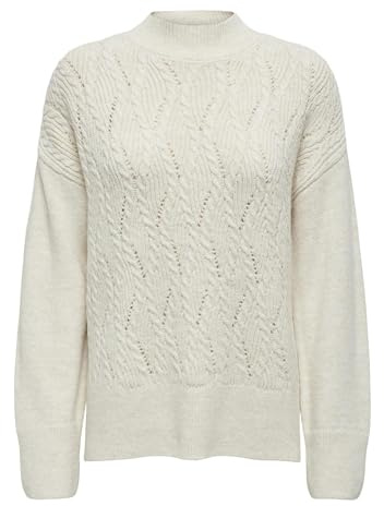 ONLY Damen Onlleise Freya Ls High Neck KNT Pullover (1er Pack)