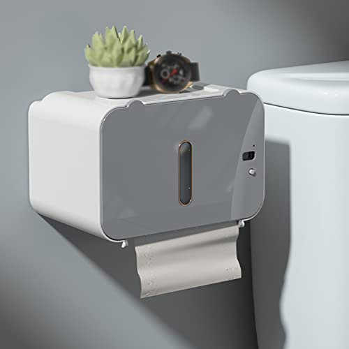 Wall Mounted Smart Paper Towel Dispenser With USB Charging - Automatic Induction Paper Output For Bathroom Kitchen Living Room - Toilet Paper Holder Tissue Box(Not Included Paper)