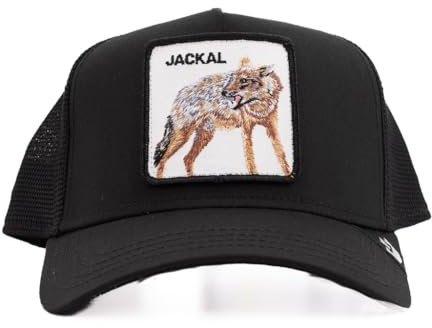 Goorin Bros. Jackal Cap 101-1448 mit synthetischem Visier, schwarz, Einheitsgröße, Schwarz , One size