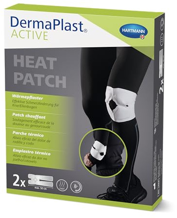 DERMAPLAST Active, Heat Patch Gelenke, selbstklebendes Wärmepflaster, geeignet für Schmerzen im Knie und Ellbogen