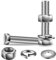 Lot de 10 boulons à tête hexagonale 3/8-16 x 2-3/8, rondelles plates et de verrouillage, en acier inoxydable 18-8 (304), entièrement filetés, par SG TZH