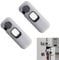 2Pcs Fridge Lock, Easy to Install Fridge Locks for Children, Fridge Locks No Tools Need or Drill, Fridge Child Lock Apply to Max 1 inch(25mm) Sealing Strip (Grey)