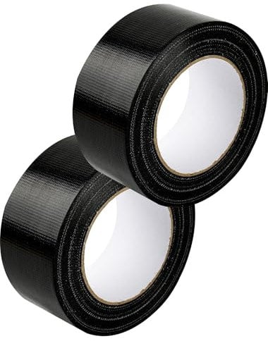 Yubpaiy Panzertape 55mm x 40m, 2 Rollen Extrem Starkes Klebeband Wasserdicht & Handabreißbar Alleskleber zum Reparieren, Abdichten, Befestigen & Bündeln (Schwarz)