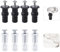 8 Pz Fissaggi WC Sedile, Fissaggio Sedile WC Alto, Viti Fissaggio Tavoletta WC Universale, Vite per Sedile WC Accessori Fissaggio Dado di Gomma per Cerniera WC Montaggio Superiore