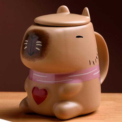 Taza De Capibara De Dibujos Animados, Taza Del Té Del Capibara, Taza De Café Animal Divertido Del Capibara Del Dibujo Animado, Taza De Té Linda De Cerámica, Taza De Capibara De Dibujos