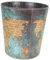 Cabilock Retro Map Litter Bin Waste Paper Basket for Bedroom Bathroom Garbage Holder Green Map Design