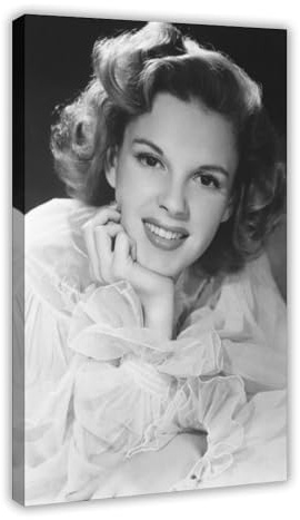 BAKHFTR Judy Girlande, Vintage-Foto, Leinwand, Poster, Schlafzimmer, Dekoration, Landschaft, Büro, Raumdekoration, Geschenk, 40 x 60 cm