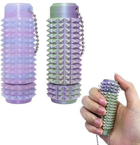 Little Ouchies Pain Fidget, 2 Stücke Spiky Grippie Stim Keychain, ADHS Spielzeug für Stressabbau und Fokus, Sensorik Spielzeug Für Erwachsene Anxiety Relief Anti Stress