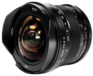 Compatible con Objetivos Sony E-Mount 14mm F2.8 Full Frame Ultra Gran Angular Manuales con Montura L, Montura Z y Montura RF.(Z)