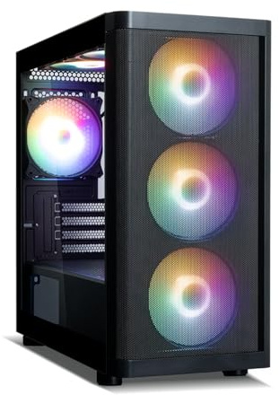 Zalman MATX Boîtier pour PC de jeu M4 SE Micro ATX avec 6 ventilateurs FRGB de 120 mm pré-installés, haut débit d'air, panneau latéral entièrement en verre trempé, châssis d'ordinateur de jeu compact