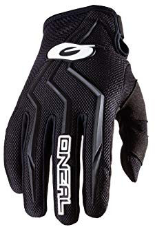 O'NEAL | Fahrrad- & Motocross-Handschuhe | MX MTB Mountainbike Enduro Motorrad | Sichere Passform, Ergonomische Polsterung, TPR-Streifen | Element Glove | Erwachsene | Schwarz | Größe L