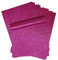 Syntego Carta Scintillante A4 Soft Touch Non Shed Thick 150Gsm / 40Lb Carta 10 Fogli (Rosa Fucsia)(A4)