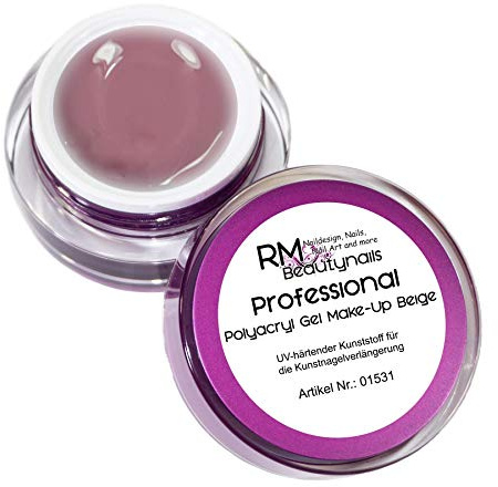15ml Polyacryl UV Gel Make-Up Beige Acrylgel LED Aufbaugel Professional Line