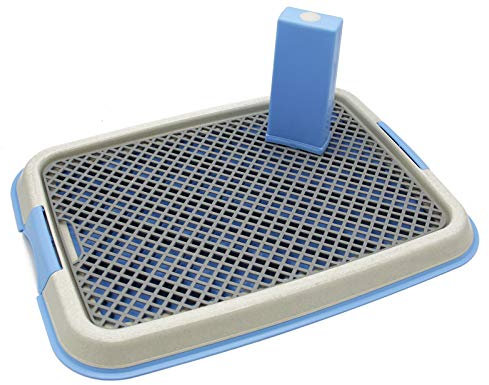BPS Bandeja Sanitaria de Adiestramiento Inodoro Interior para Perros Aseo Mascotas Plástico 2 Tamaños M/L Color al Azar (M: 49 x 36 x 3 cm) BPS-5703