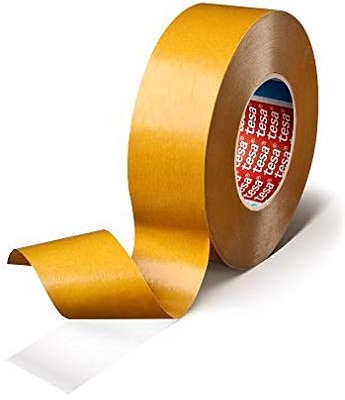 Tesa 51970 Klebeband, doppelseitig, für Laminierungen und Befestigungen, PP Halterung, Acryl, selbstklebend, 220 μm, 50 m x 25 mm, transparent, 36 Stück