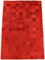 generisch KUHFELL Teppich ROT Patchwork CA. 120 x 180 cm Fell Teppich AUS BRASILIEN VON KUHFELLE online