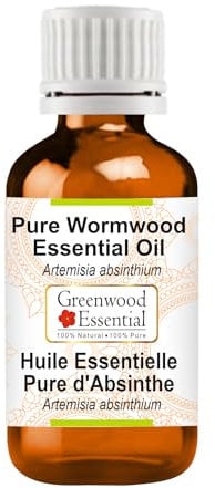 Greenwood Essential Naturreine Ätherisches Wermutöl (Artemisia absinthium) Dampfdestilliert 15ml (0.50 oz)